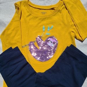 Sequin Sloth Long Sleeve Shirt